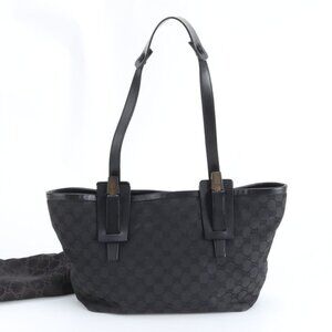 Gucci GG Canvas Leather Shoulder Bag Tote